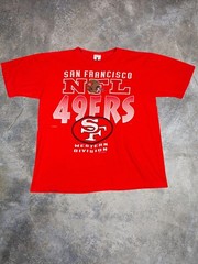 90s Jostens San Francisco 49ers NFL Shirt Red M Vintage Tee Retro Sports