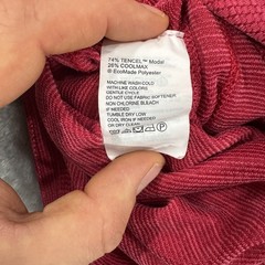 Tommy Bahama Mens T Shirt Large Red Islandzone Reversible Coolmax Tencel Modal