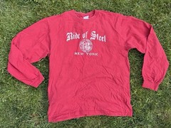 Vintage Ride Of Steel Darian Lake Long Sleeve Shirt Six Flags, Superman Men’s L