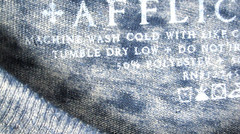 Affliction T-Shirt Men’s 3XL Blue Silver Foil Burnout Tee Lightweight Biker Rock