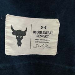 Under Armour Shirt Mens 2XL Project Rock Brahma Bull Basic T-Shirt Gradient Blue