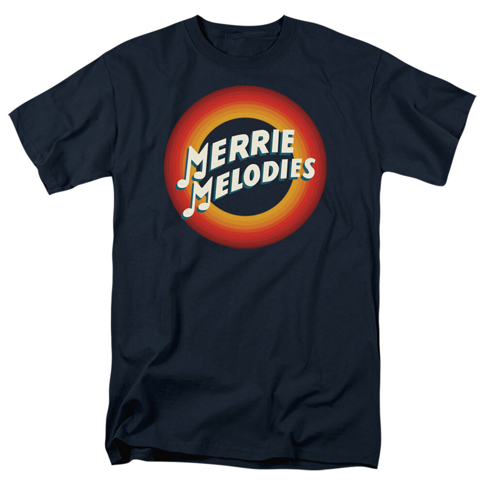 LOONEY TUNES MERRIE LOGO Licensed Adult Men’s Graphic Tee Shirt SM-5XL