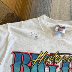 Vintage 90s Eldora Speedway Big One Dirt Track Racing T-Shirt Size Medium