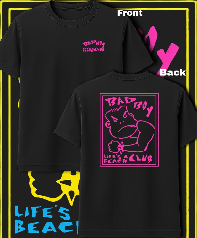 Bad Boy Club Pink Print T Shirt Youth M – Adult 6XL Fast Ship!