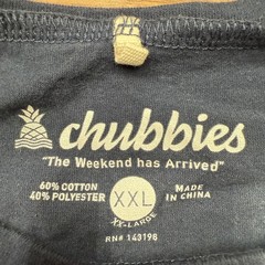 Chubbies Shirt Mens 2XL Blue Weekend Has Arrived Graphic Casual T-Shirt Tee