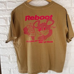 Rodeo Crowns Reboot My Head Graphic T Shirt Japanese Streetwear Harajuku Style