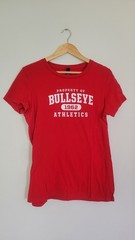 District Made Red Crew Neck Short Sleeve Graphic T Shirt Men’s L Cotton