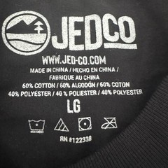 JEDCO Freedom Deer Skull Flag Graphic T Shirt Men’s Large Black Patriotic USA