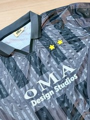 Oma Design Studio Unisex Adults’ Long Sleeve Soccer Jersey Black, Size XL NWOT