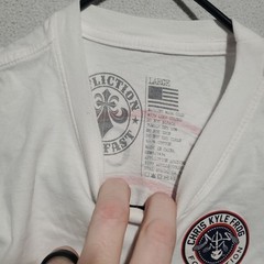 Affliction Shirt Mens Large Chris Kyle Tee Biker American Sniper Frog USA Dad