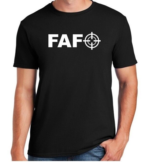 FAFO CROSSHAIRS – T-Shirt Pro Gun Second Amendment AR15 1776 2A AK47 USA