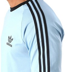 adidas Originals 3-Striped Trefoil T-Shirt Ash Blue/Black JY1371 Size XL NWT