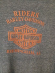 Harley Davidson Motorcycle T-Shirt Birmingham AL. Blue Mens Sz. XL Pre-owned