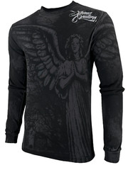 Xtreme Couture By Affliction Men’s Long Sleeve T-shirt Grave Angel S-4XL