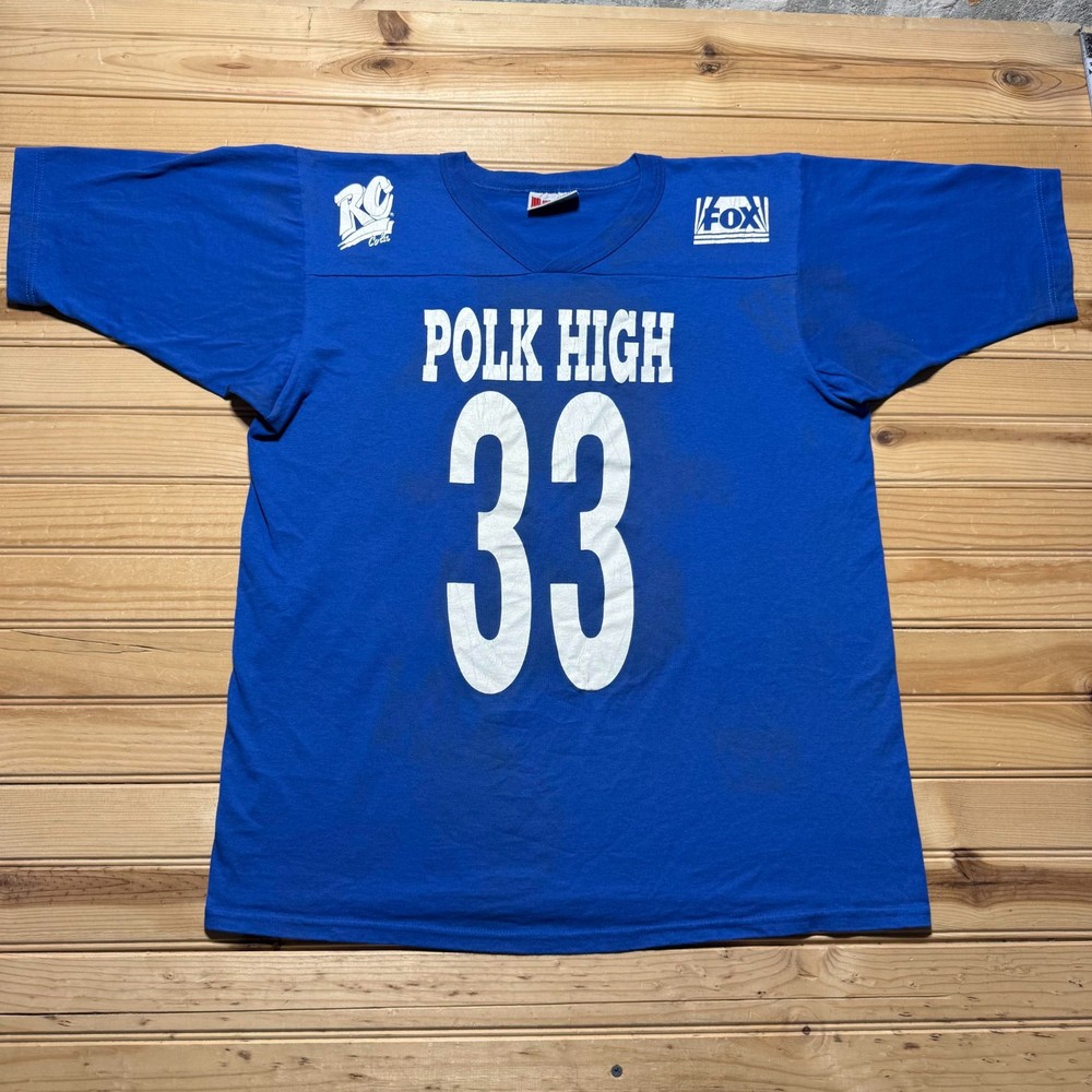 Vintage 90s Al Bundy #33 Polk High School TV Sitcom Football Jersey Shirt Large
