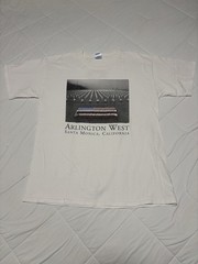 Vintage Arlington West Veteran Memorial T-Shirt Size L Santa Monica California