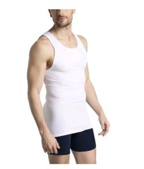 Fruit of the Loom Men’s 10 Pack White Ribbed Tag Free Tank A-Shirts Large 42/44