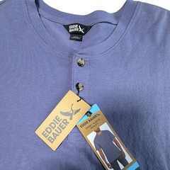 NWT Eddie Bauer Men’s Classic Fit Short Sleeve Soft Henley