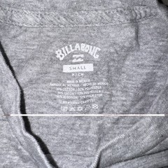 Billabong Shirt Mens Small Gray Wave Palm Tree Box Logo Surf Skate Graphic Tee