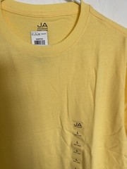 John Ashford Yellow T-Shirt: Short sleeve Polyester Size L ~ NWT ~ Easy Care