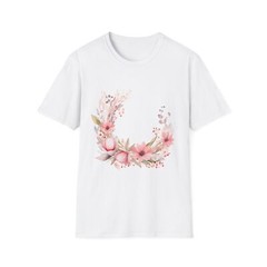 Floral Unisex T-Shirt, Spring Apparel, Gift for Her, Everyday Wear, Nature Lover