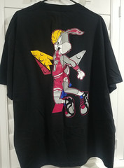 Bobby Fresh Bugs Bunny Jordan Men’s XXL Black TShirt NBA Hip Hop