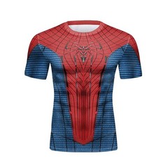 Spiderman 3D T-Shirts Short Sleeve Polyester Quick Dry Breathable Jerseys