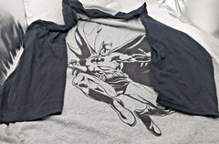 Batman DC Comics 3/4 Sleeve T-shirt 3XL Uni Gray 80th Anniversary