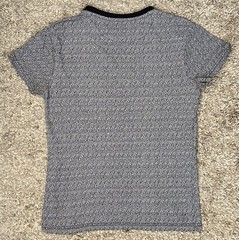 Straight Faded Men’s S Black/White Pattern Crew Neck Front Pocket S/S T-Shirt