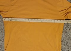 Left Coast Tee Men’s Large Orange Pima Cotton Short Sleeve Crew Neck T-Shirt