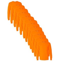 Safety Shirts High Visibility Orange Gildan Hi Vis 12 Pack Reflective T-Shirts