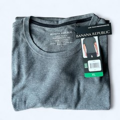Banana Republic Men’s Luxe Touch Performance Tee Cotton Gray Size XL