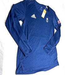 Adidas Training Shirt Team GB Olympic Jersey Gym White Blue XS S M L XL 2XL 3XL