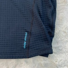 Under Armour 4.0 Baselayer Shirt Mens XS Black Honey Comb LS Cold Gear Fitted