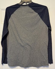 Men’s Large Tri Blend L/S Raglan Tshirt Blanks -2 Pack- NWOT