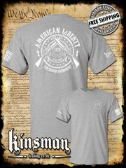 American Liberty 2nd Amendment 1776 AR-15 2-Sided T-Shirt American Flag