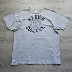Vintage 80s College University Kenyon Ohio Crest Sport Graphic T Shirt USA XXL