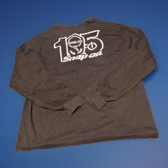Snap-on 105th Anniversary Work Shirt Mens XXL Black/White 1920-2025 Long Sleeve