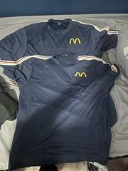 Various McDonalds employee shirts