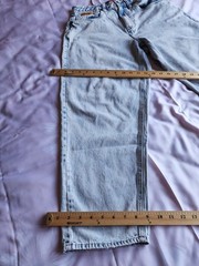 EMPYRE Straight Light Wash Blue Denim Jeans 5-Pocket Button Zip Men’s