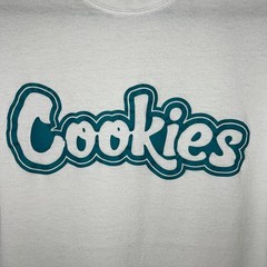 Berner Cookies Clothing SF – Size Large Men White/Blue/Green Logo