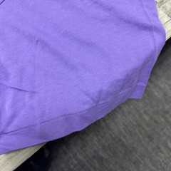 NWT VTG Polo Ralph Lauren Crew Neck Tee L Purple Single Stitch Logo Embroidered