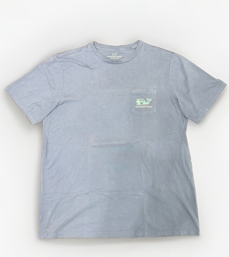 Vineyard Vines Men SS Whale Pocket Crew Tee T-Shirt “SCHOOL OF TUNA WHL FL”