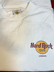 Hard Rock Cafe London T‑Shirt Men’s Large Heavy Tee Original Graphic White