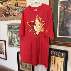 Vintage 1999 RARE Marvel Namor Graphitti Red Comic Cartoon Shirt Size XL