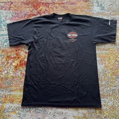 Vintage Harley Davidson Dubai Bike Week T-Shirt XL UAE Made in USA Black Graphic