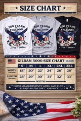 250 Years of Freedom 1776 2026 Patriotic Unisex Tshirt