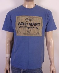 vintage 90s single stitch Wal Mart T-Shirt Always Textured Logo Print SZ L