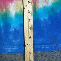 Tee Luv Mens Chillin Smiley Face Sun Tie Dye Graphic T-Shirt XL Multicolor