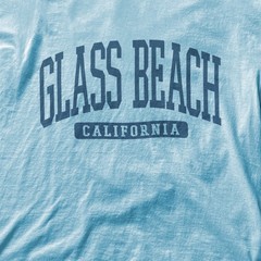 Glass Beach California Souvenir Beach Classic, Vintage T-Shirt Light Blue